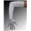 STRETCH SATIN Fischer gants longs - blanc