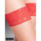 LUNELLE 8 bas transparents autofixants de Falke - powder/red